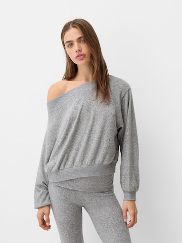 Bershka Sweatshirt in Grau: Vorderseite