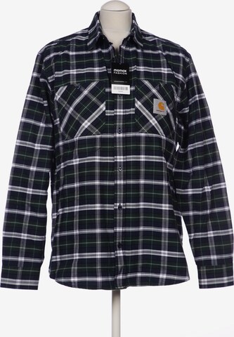 Carhartt WIP Button Up Shirt in M in Blue: front