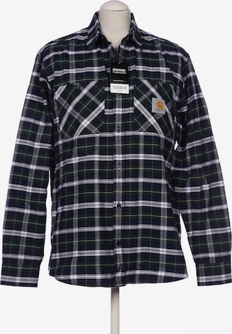 Carhartt WIP Button Up Shirt in M in Blue: front