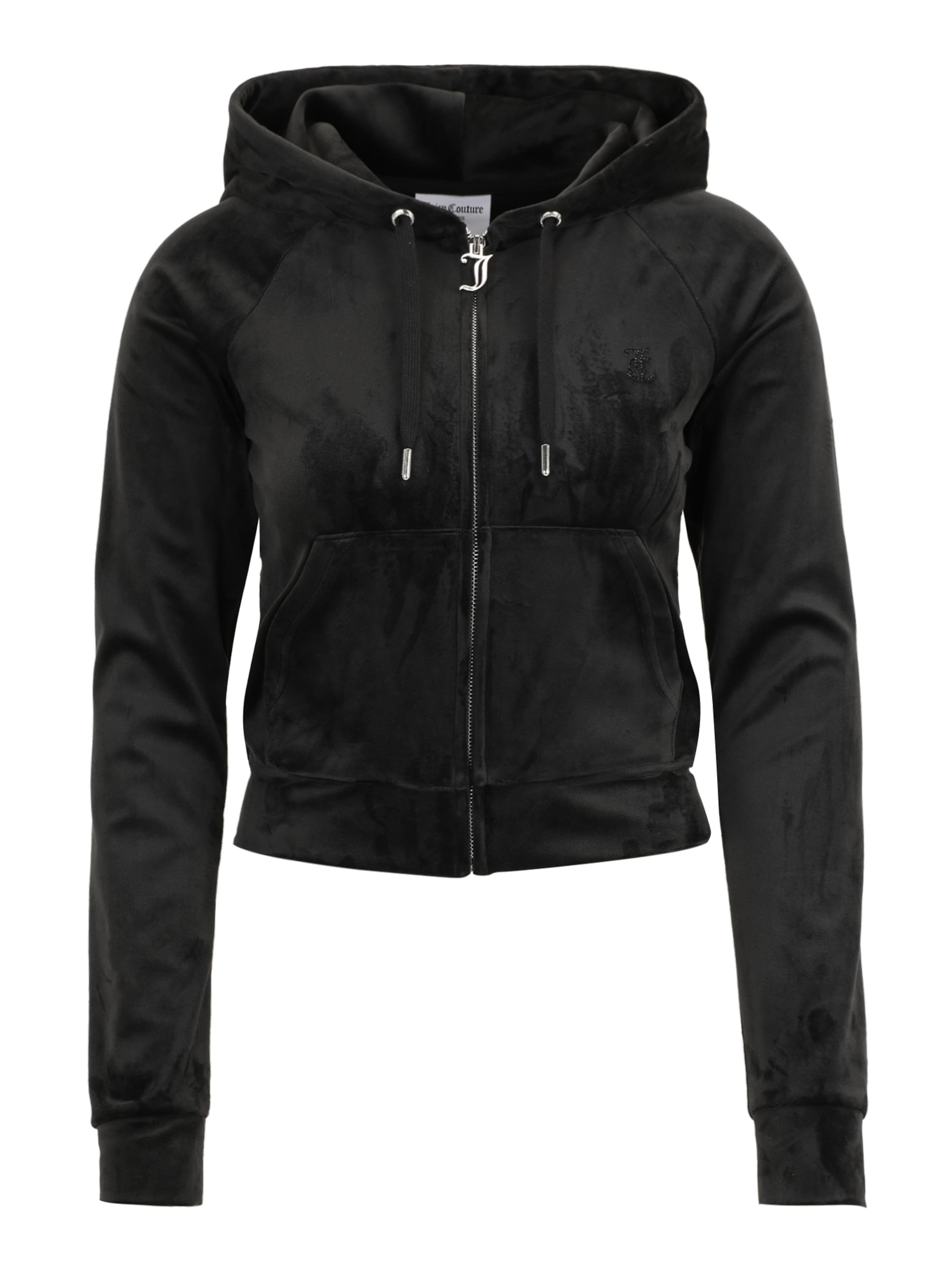 Juicy Couture Tall Sweatjacka 'MADISON' i svart: framsida