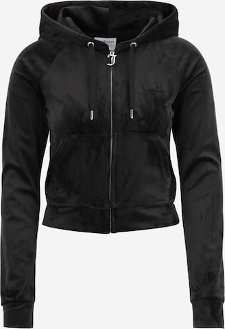 Juicy Couture Tall Bluza rozpinana 'MADISON' w kolorze czarny: przód