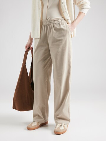 ONLY Wide leg Trousers in Beige: front