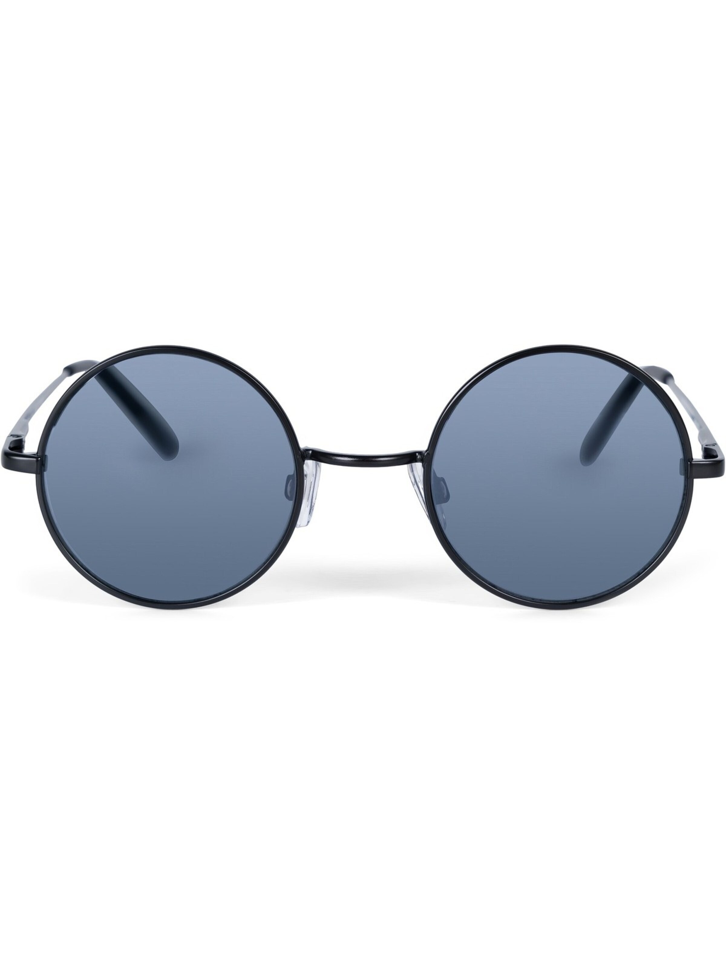 styleBREAKER Sunglasses 'Retro Sonnenbrille Klein Rund mit Federscharnier' in Grey