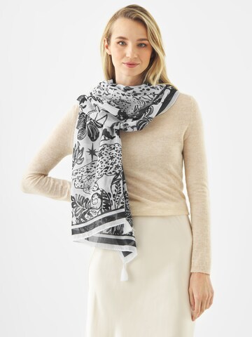 Écharpe CODELLO en blanc : devant