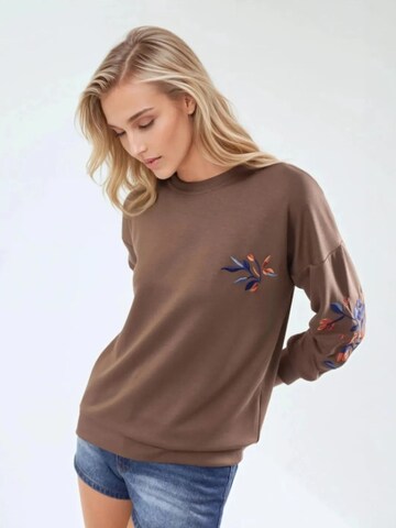 Felpa 'Sweatshirts' di Lady Bersan in marrone