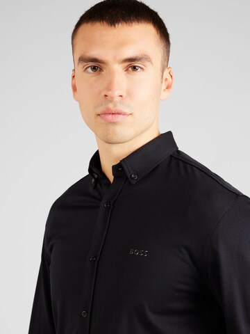 BOSS Regular fit Overhemd 'BIADO' in Zwart