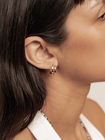 Boucles d'oreilles 'Wave Hoop' Hey Happiness en or