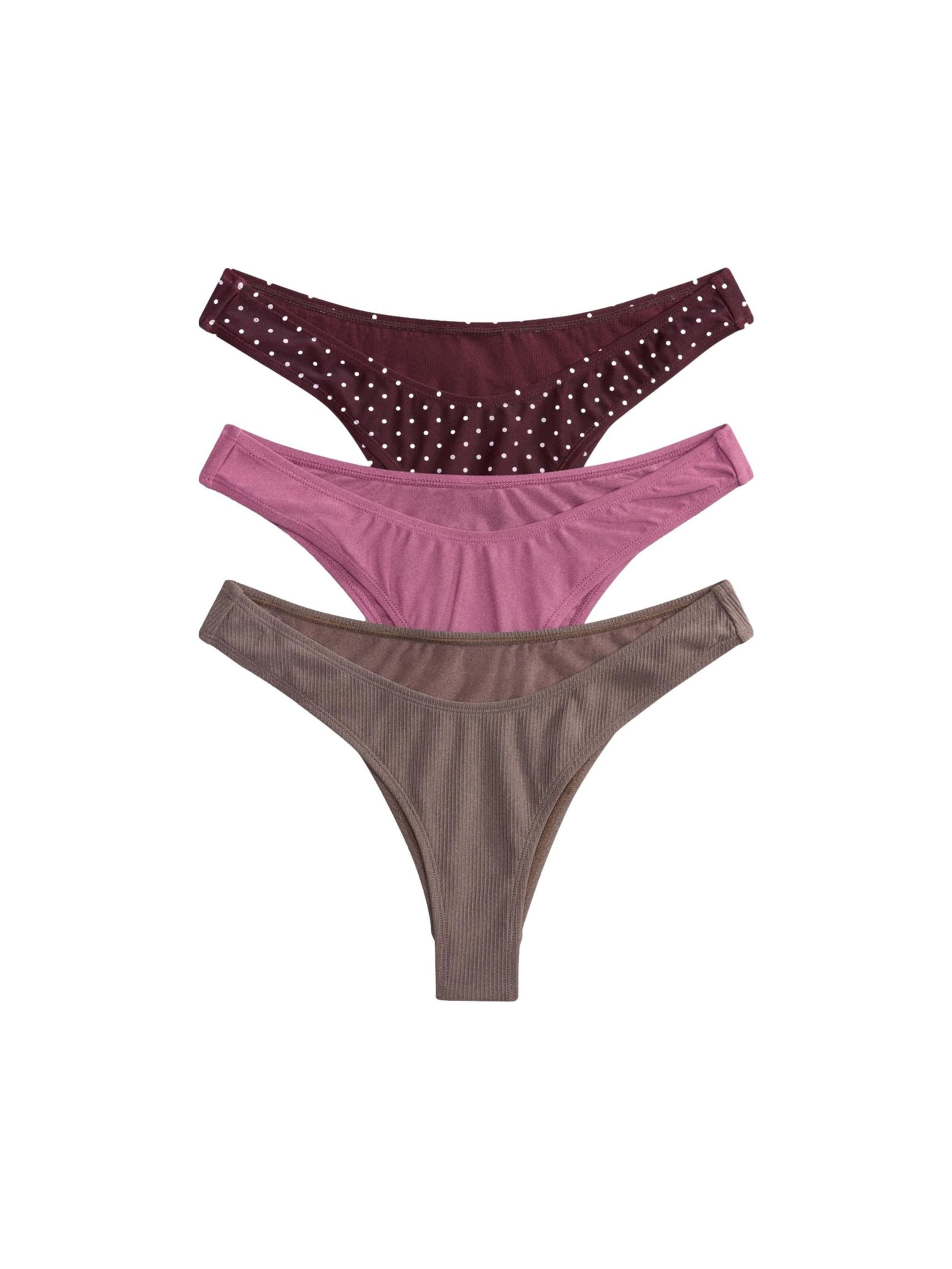Bas de bikini The Set en marron : devant
