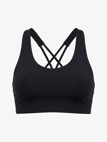 Fortex Fitness Classic Sports bra 'Everyday' in Black: front