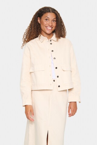 SAINT TROPEZ Tussenjas in Beige: voorkant