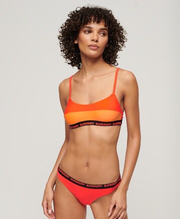 Bustier Bikini Superdry en orange : devant