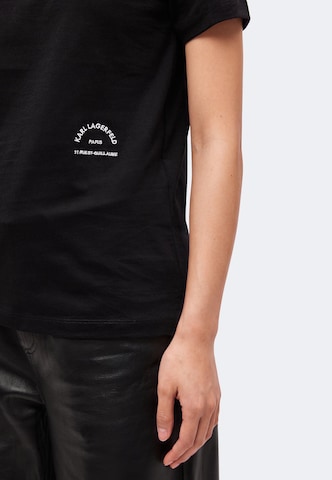 Karl Lagerfeld - Camisa 'Rue St-Guillaume' em preto