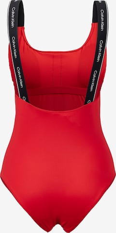 Calvin Klein Swimwear Badeanzug in Rot