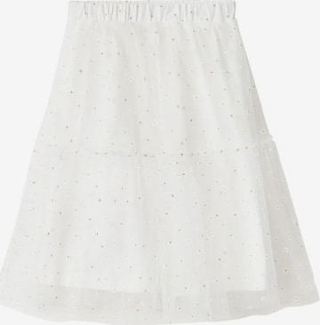 MANGO KIDS Skirt 'daisys' in White: front