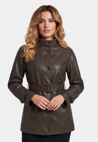 usha BLACK LABEL Tussenjas in Bruin: voorkant