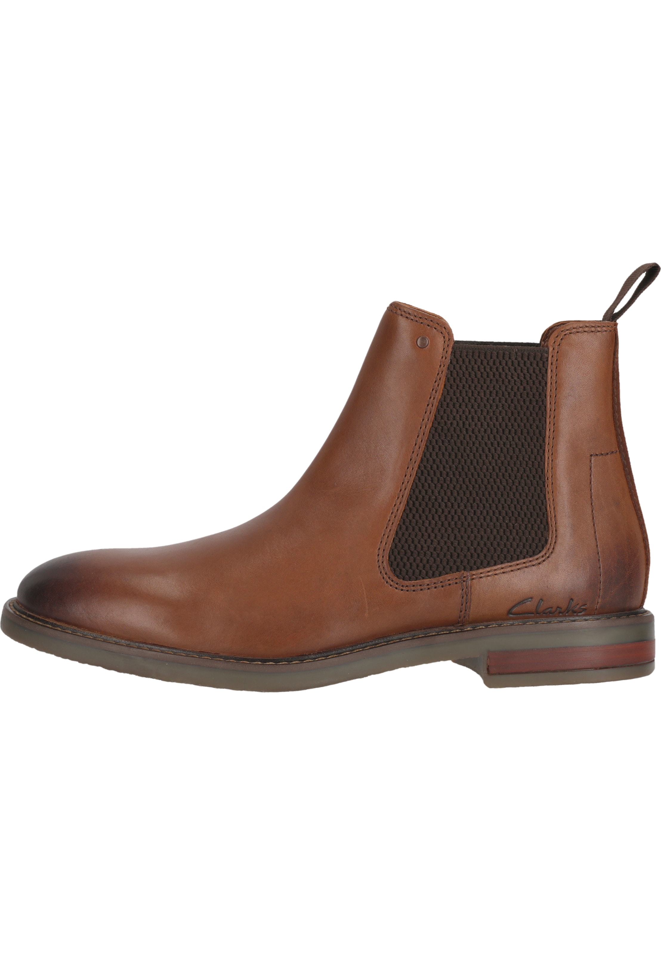 CLARKS Chelsea boots in Bruin: voorkant