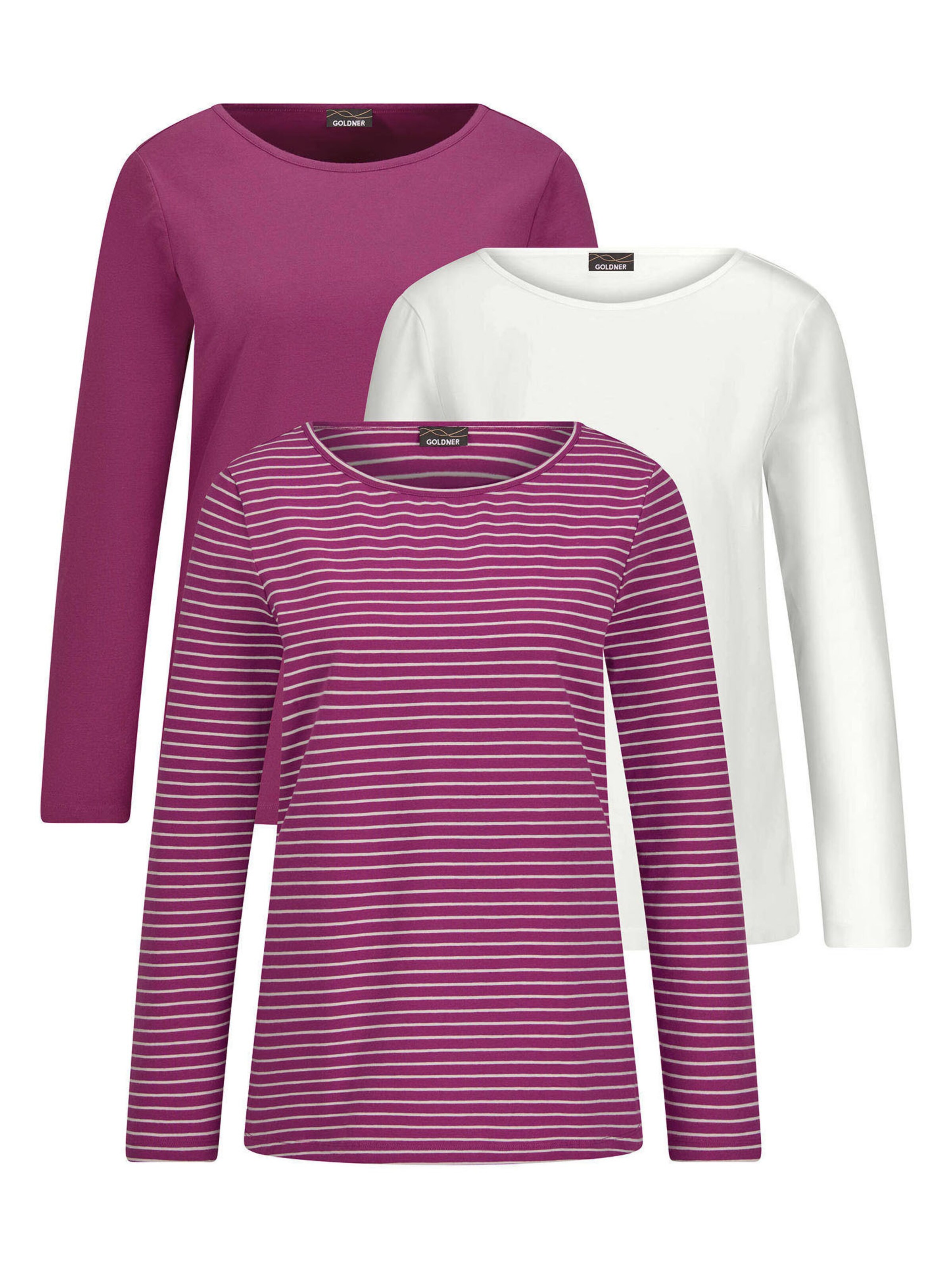 Goldner Shirt in Purple: front