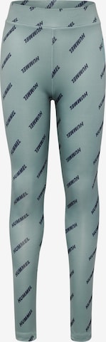 Hummel Skinny Sports trousers 'Silje' in Green: front