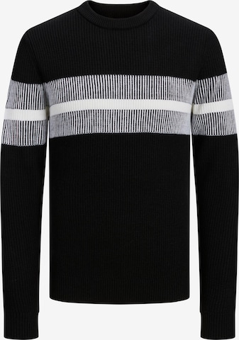 JACK & JONES Sweater 'KELVIN' in Black: front