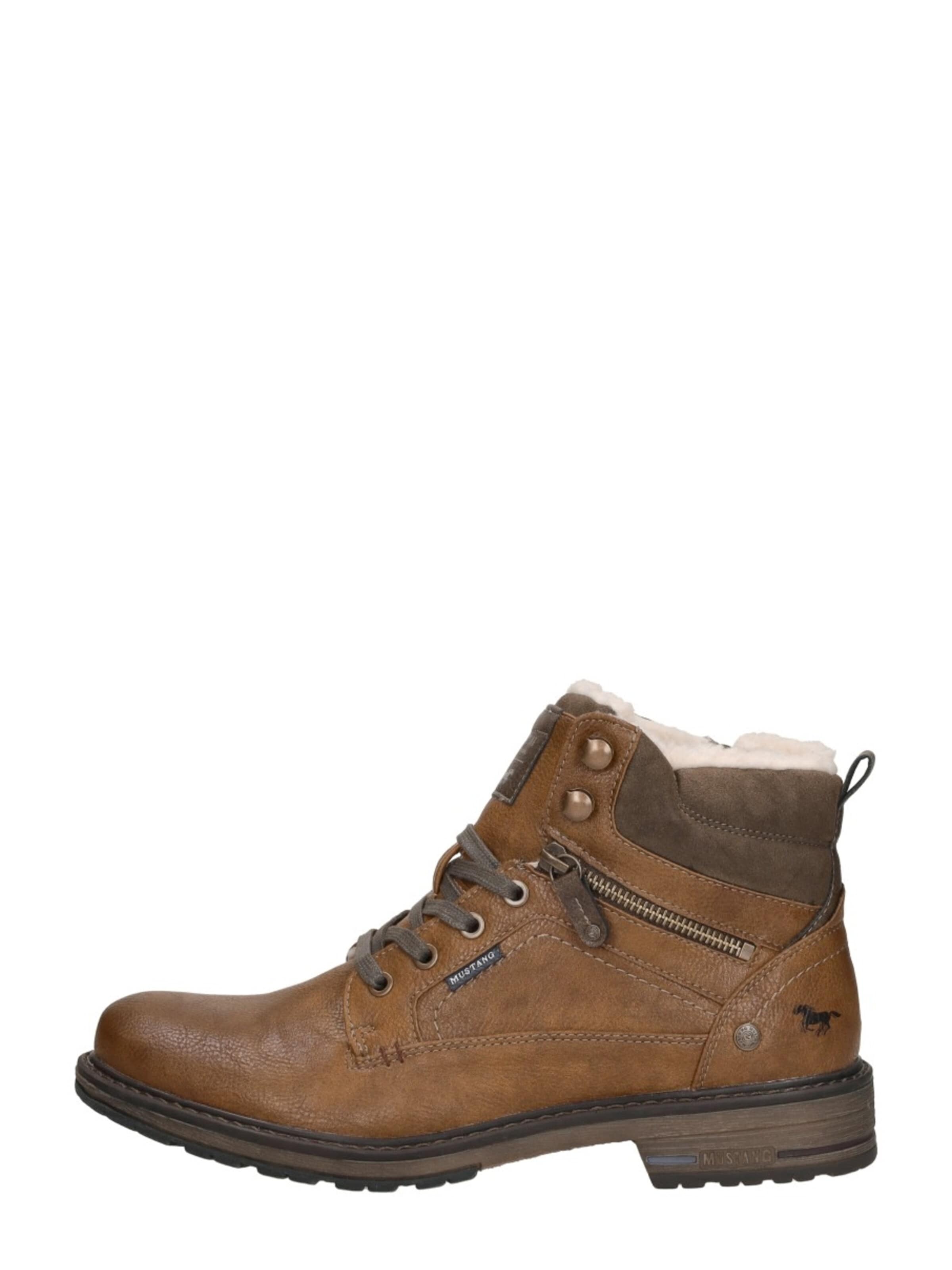 Bottes à lacets 'Heren veterschoenen' MUSTANG en marron : devant