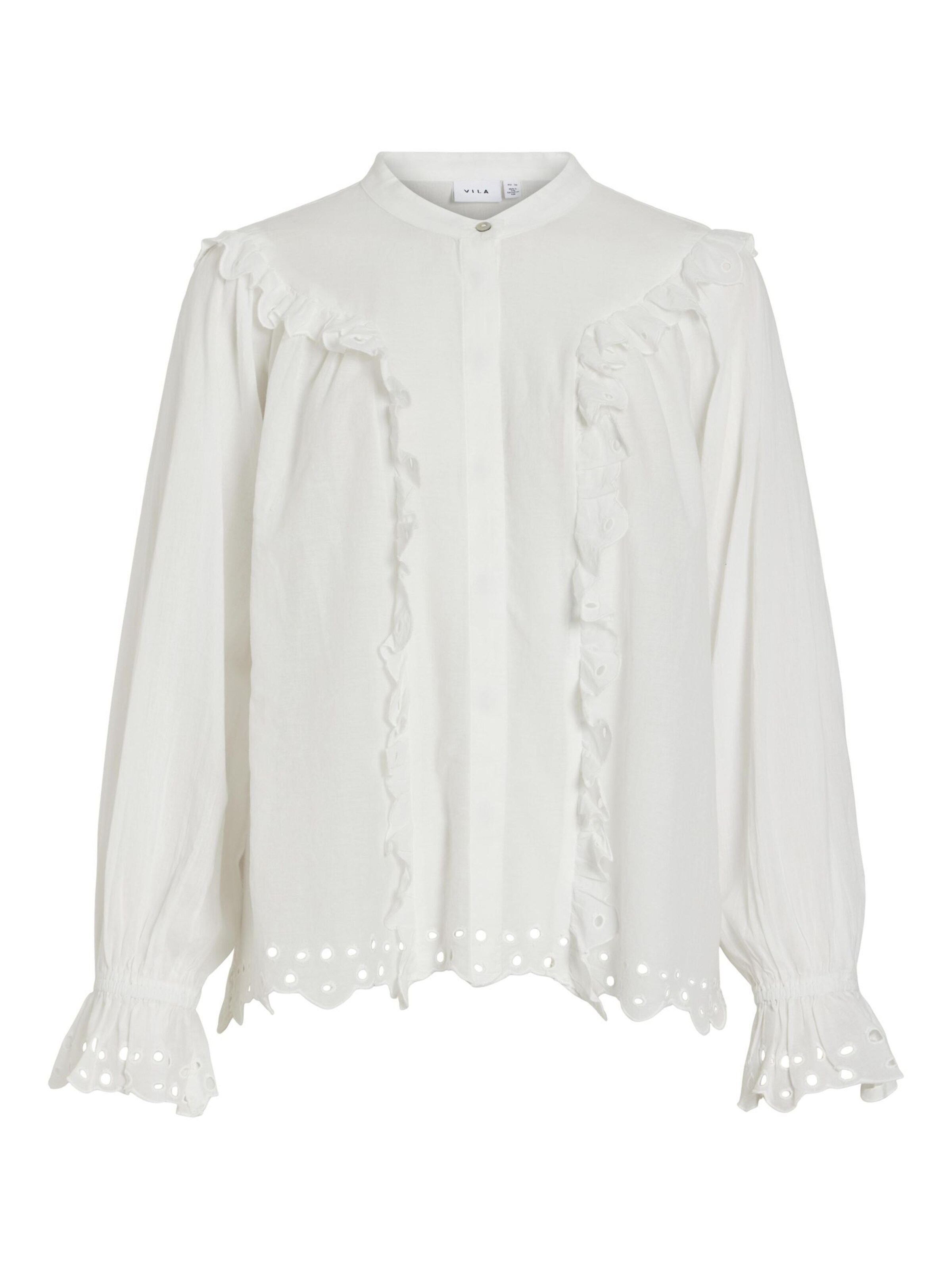 VILA Blouse in White: front