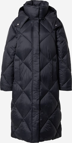 Abercrombie & Fitch Winter Coat in Black: front