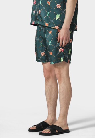 Pas De Monaco Regular Hose 'FRUIT MONOGRAM' in Grün