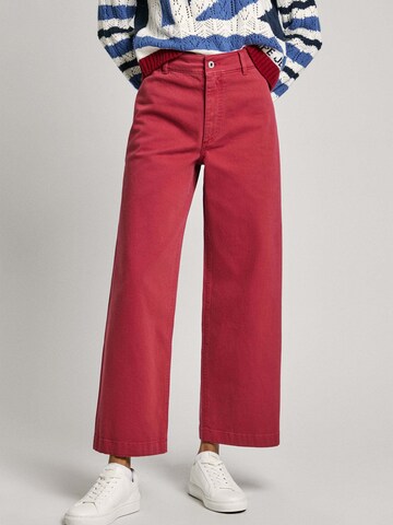 Wide leg Jeans ' TANIA ' di Pepe Jeans in rosso: frontale