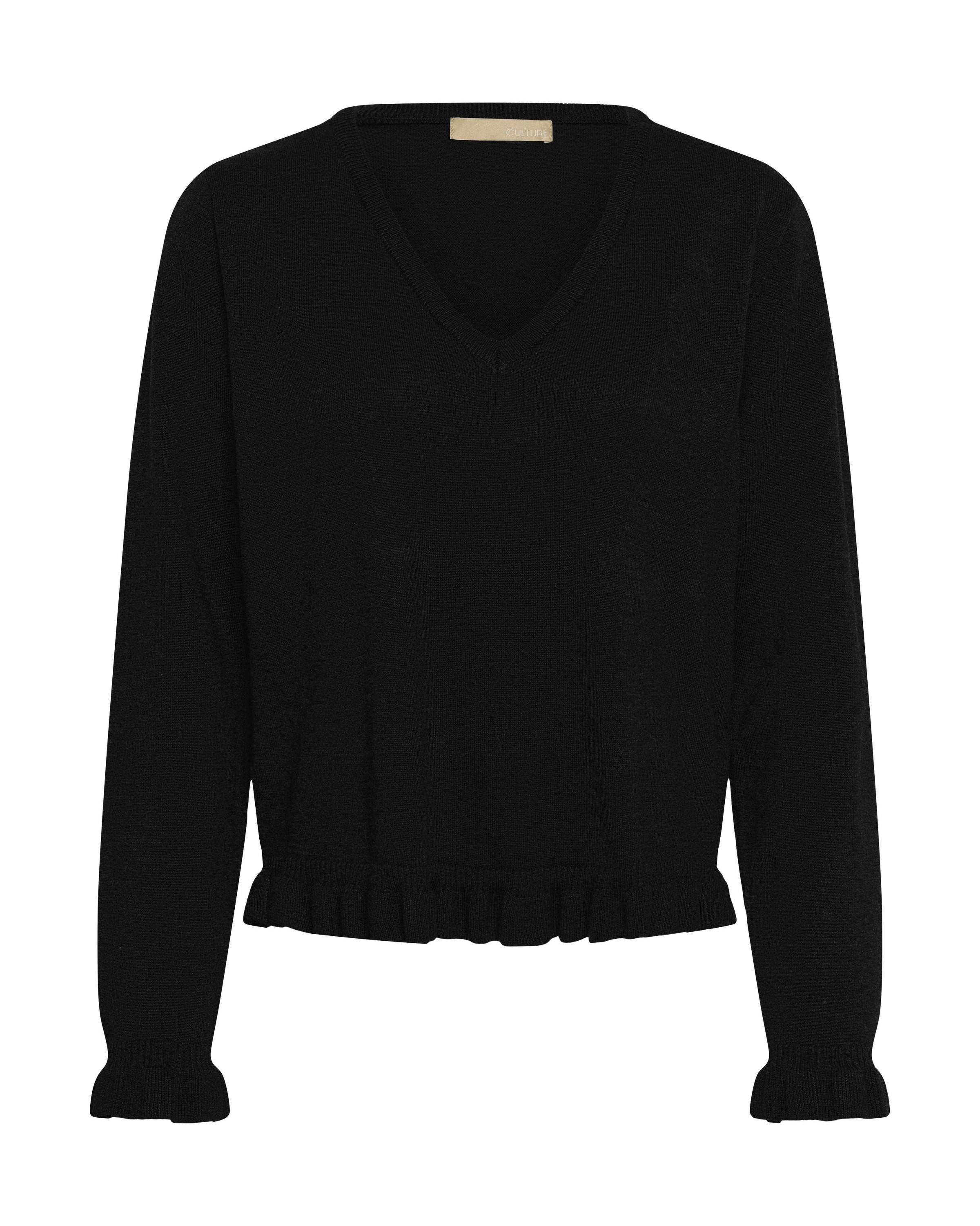 CULTURE Sweater 'Clare Annemarie' in Black: front