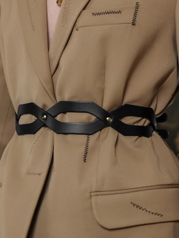Haute Cuir Riem 'Ivara Belt' in Zwart