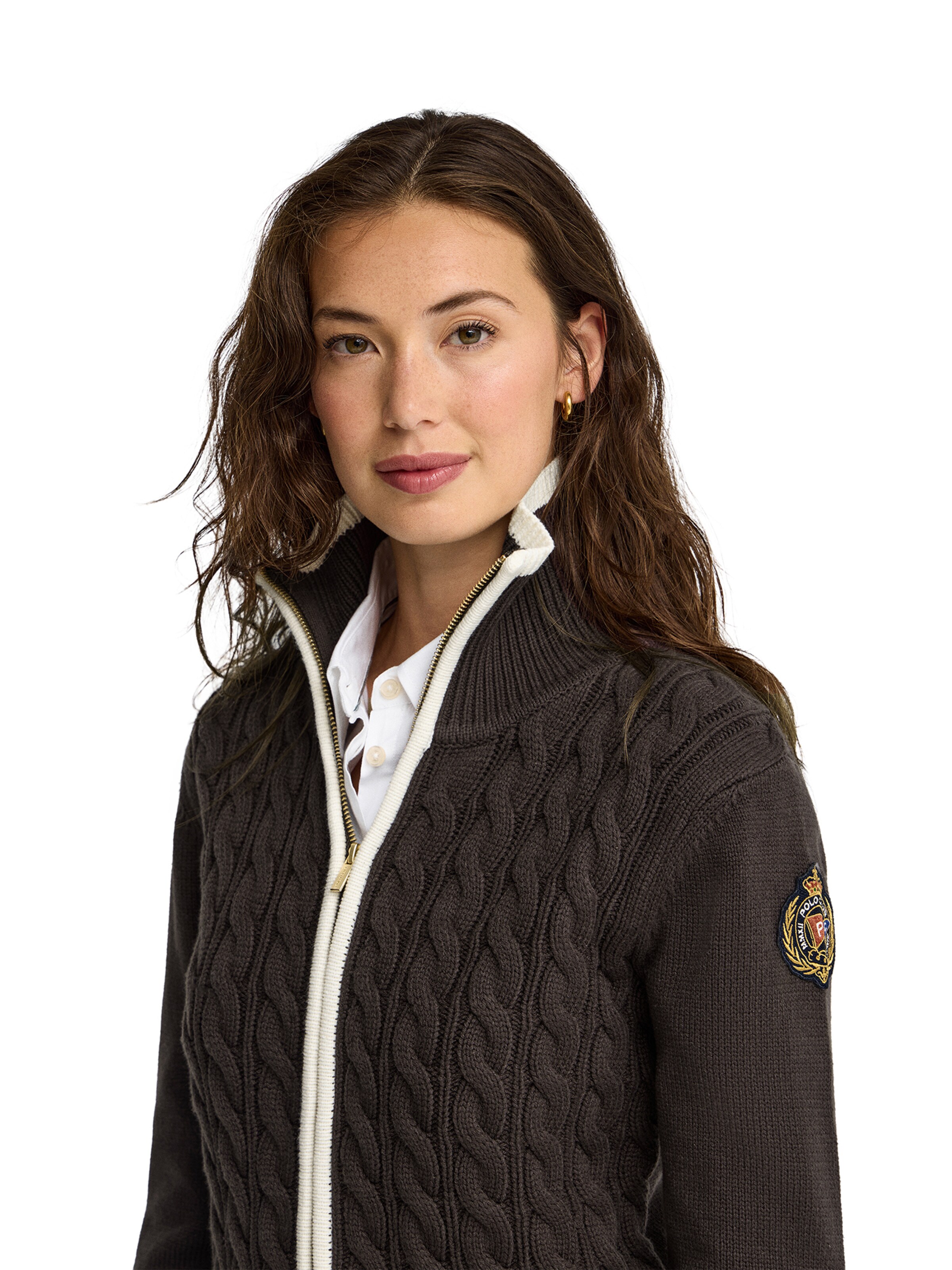 Polo Club Pullover in Braun