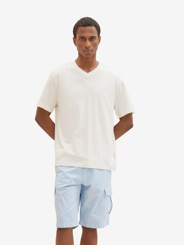 Regular Pantalon cargo TOM TAILOR en bleu