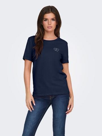 JDY Shirt 'JDYKITTY' in Blauw: voorkant