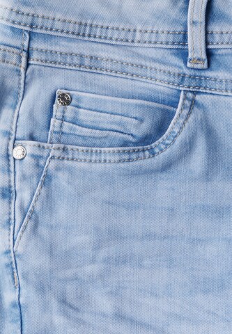 STREET ONE Slim fit Jeans 'Bermuda' in Blue