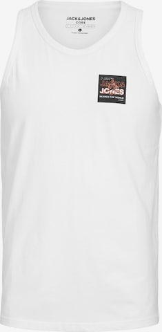 balta JACK & JONES Marškinėliai 'Hunt': priekis