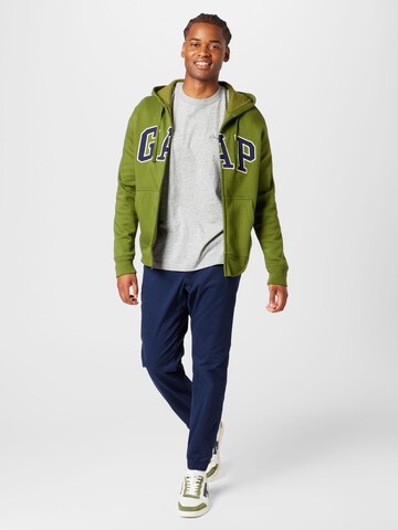 GAP - Sudadera con cremallera en verde