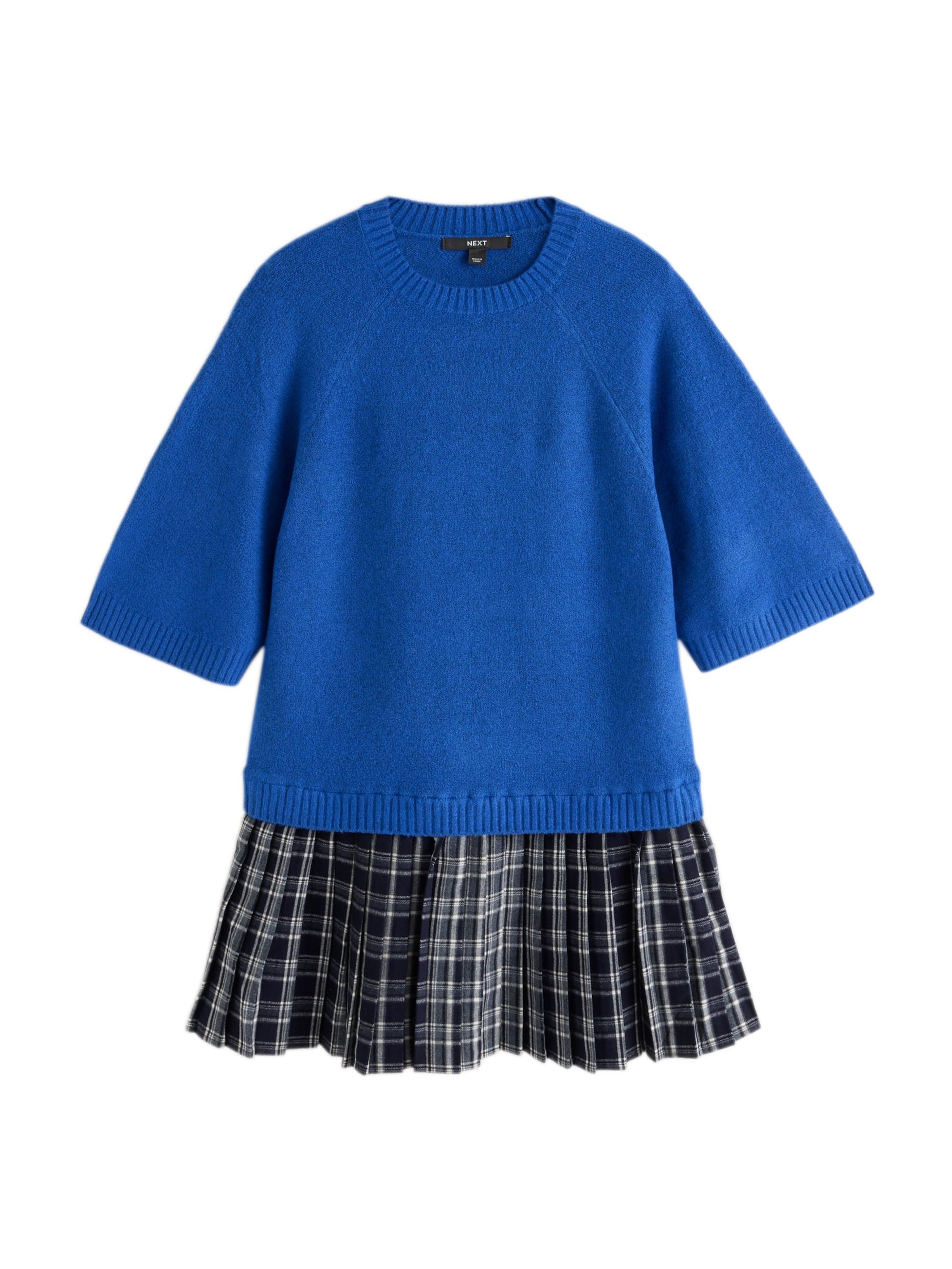 Robes en maille Next en bleu : devant