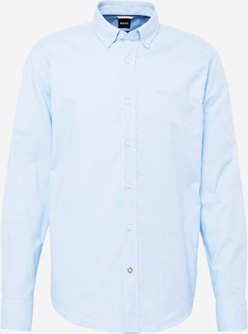 BOSS Regular fit Overhemd in Blauw: voorkant