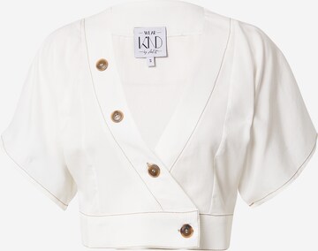 Camicia da donna 'Antonia' di WEARKND in bianco: frontale