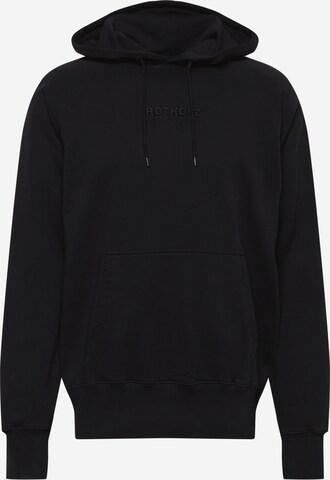 Rotholz - Sudadera en negro: frente