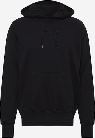 Rotholz - Sudadera en negro: frente