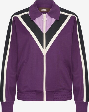 Veste mi-saison 'Let's Make It Up' 4funkyflavours en violet : devant