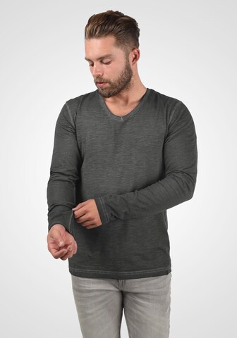 !Solid Langarmshirt 'Cornelio' in Grau: predná strana