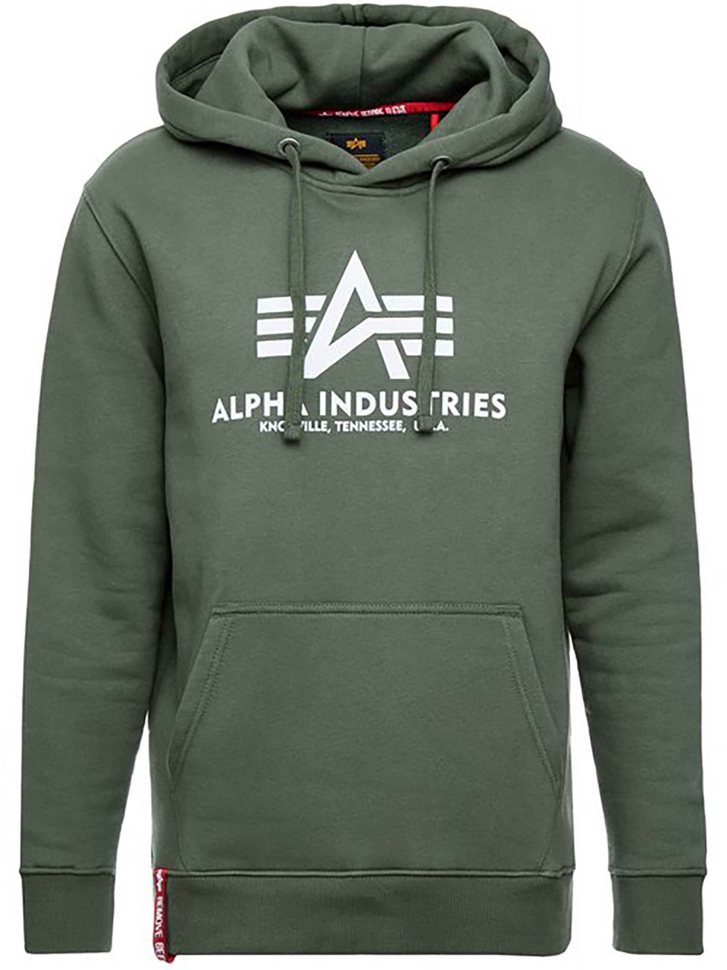 ALPHA INDUSTRIES Sweatshirt 'Basic'‌‌‌‌‌‌ in Grün: Vorderseite
