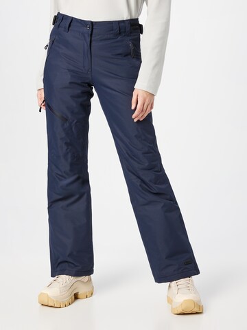 ICEPEAK Regular Workout Pants 'CURLEW' in Blue: front