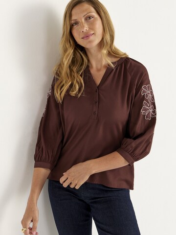 Cellbes of Sweden Blouse in Bruin: voorkant