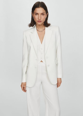 Blazer 'Iguana' MANGO en blanc : devant