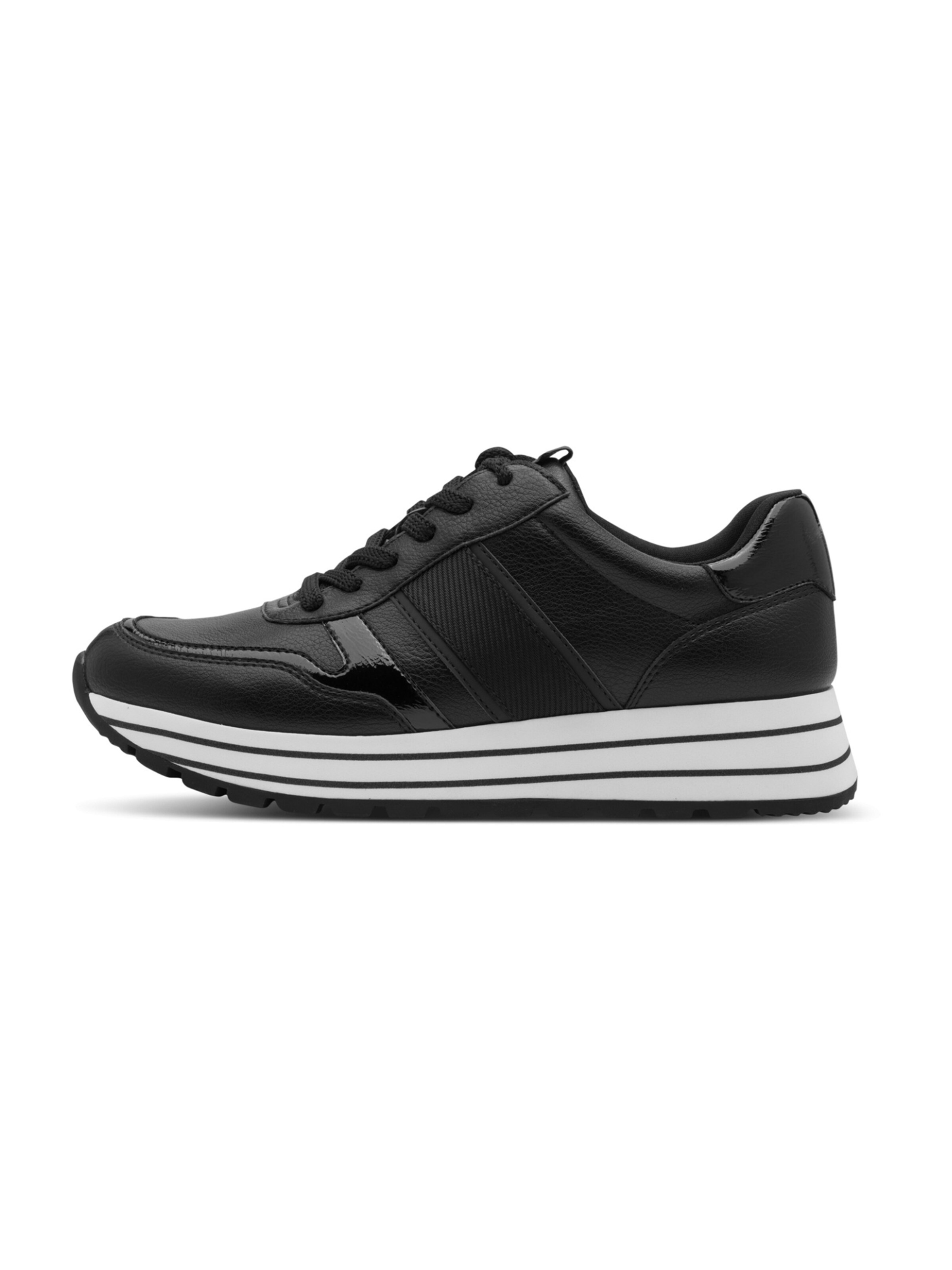 Tamaris Athletic Lace-Up Shoes in Black: side
