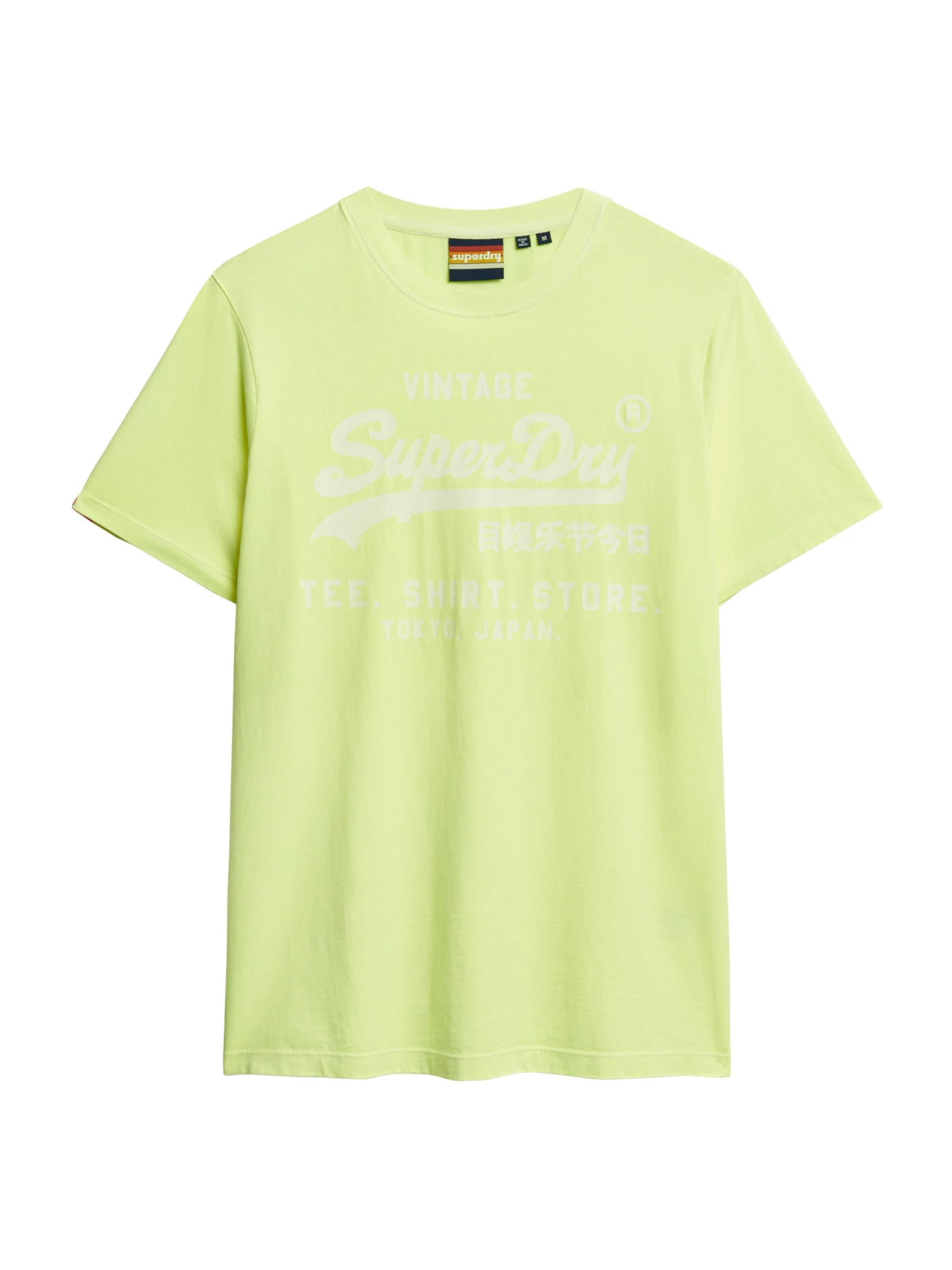 Superdry Shirt in Geel: voorkant