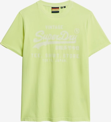 Superdry Shirt in Geel: voorkant